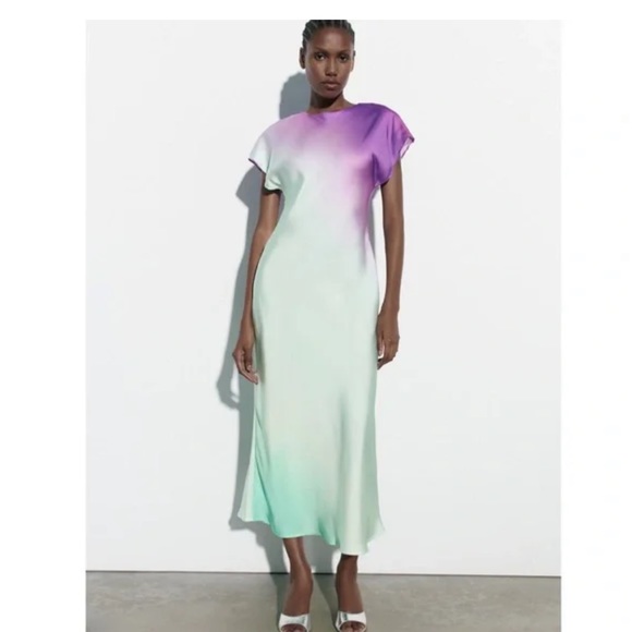 Zara Dresses & Skirts - NWT MULTICOLOR ZARA DRESS XL